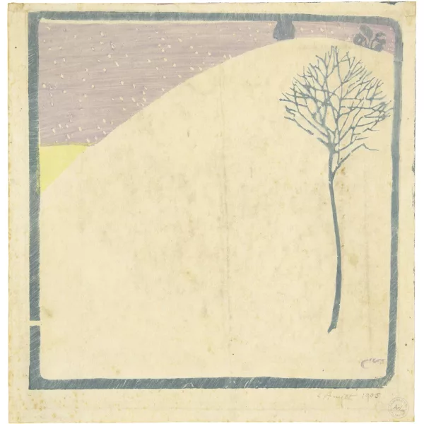 Cuno Amiet — Winterlandschaft mit Bäumchen