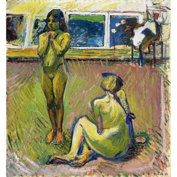 Cuno Amiet — Studie zu «Zwei Mädchenakte»