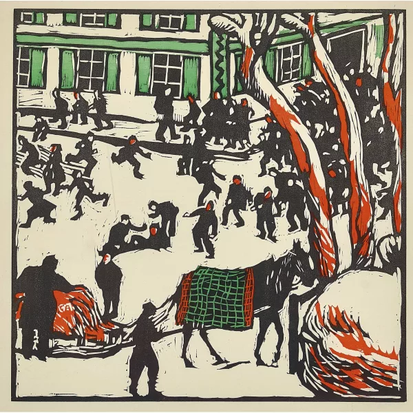 Cuno Amiet — "Schulpause im Winter".
