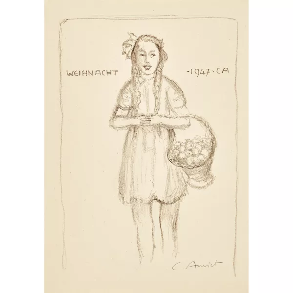 Cuno Amiet — "Mädchen mit Fruchtkorb".
