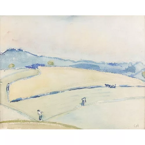 Cuno Amiet — Feldarbeit auf der Oschwand.