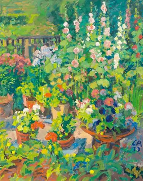 CUNO AMIET — Garden with mallows. 1933. — Koller Auktionen