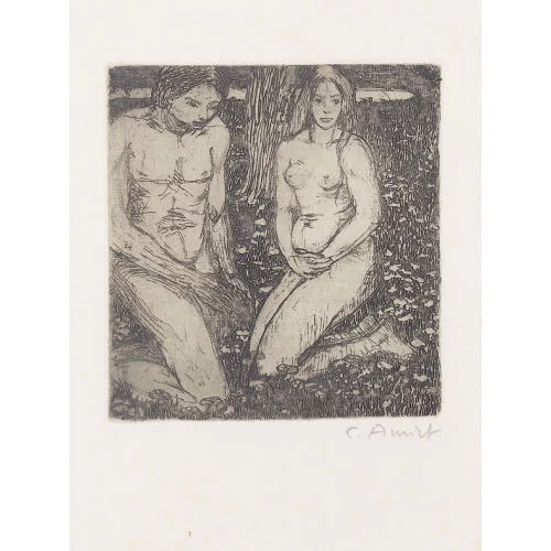 Cuno Amiet — Adam und Eva im Paradies.