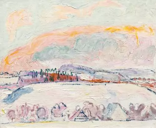 CUNO AMIET — Winter in Oschwand. 1919. — Koller Auktionen
