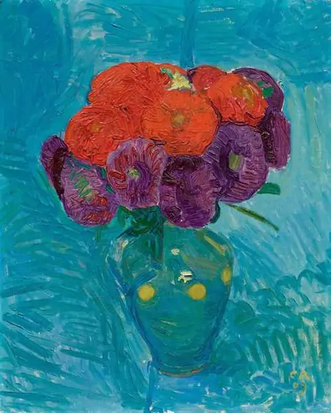 CUNO AMIET — Vase with flowers. 1909. — Koller Auktionen