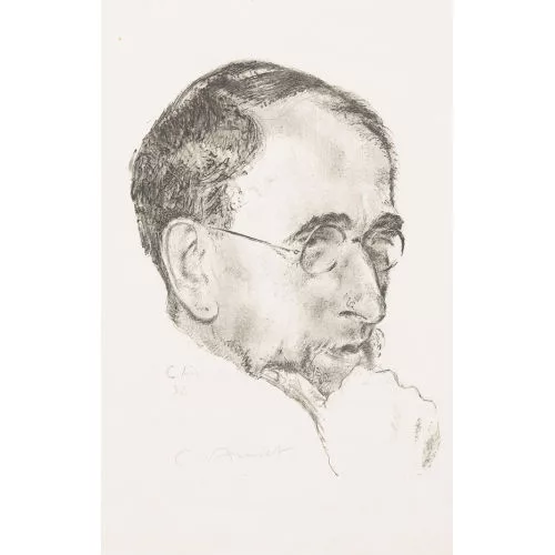 Cuno Amiet — Bildnis Ernst Kreidolf in Dreiviertelansicht.