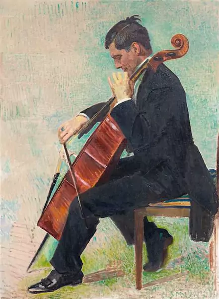 CUNO AMIET — Cello player. 1925. — Koller Auktionen