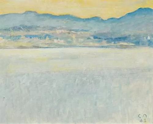 CUNO AMIET — Lake Zurich and Zürichberg. 1943. — Koller Auktionen