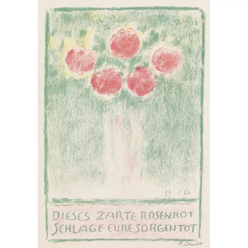 Cuno Amiet — Blumenvase mit Rosen.