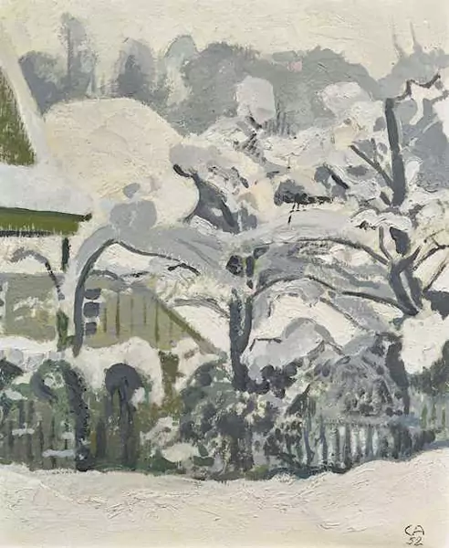 CUNO AMIET — Winter at Oschwand. 1952. — Koller Auktionen