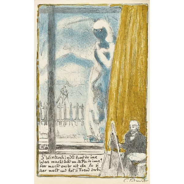 Cuno Amiet — "Selbstbildnis vor der Staffelei".