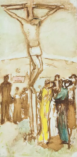 Cuno Amiet — Kleine Kreuzigung, Studie. 1931. — Schuler Auktionen