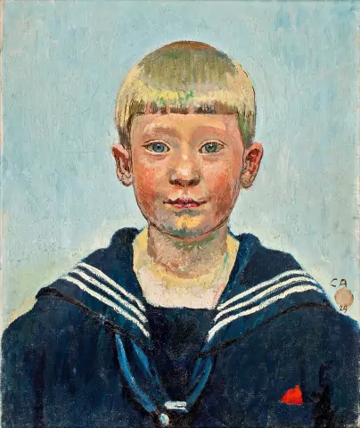 Knabe in Matrosenhemd, 1929
