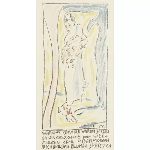 Cuno Amiet — "Frau mit Blumen".