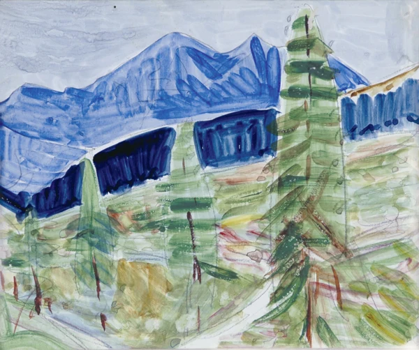 Cuno Amiet — Sertigthal bei Davos, ca. 1923