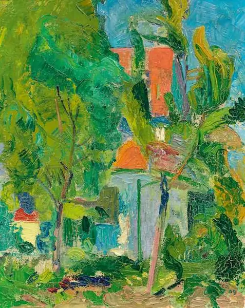 CUNO AMIET — Garden and house at Oschwand. 1909. — Koller Auktionen