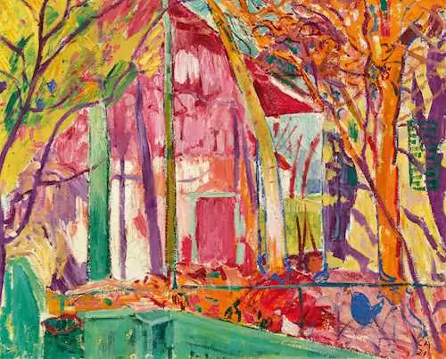 CUNO AMIET — Hühnerhof auf der Oschwand. 1921. — Koller Auktionen