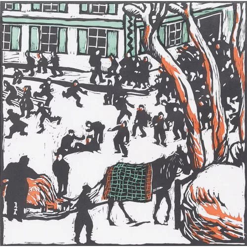Cuno Amiet — "Schulpause im Winter".