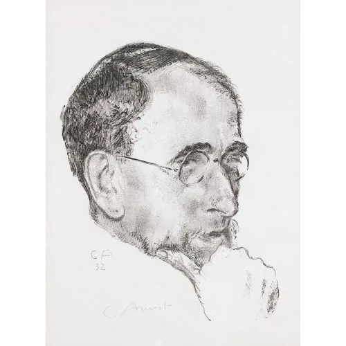 Cuno Amiet — Bildnis Ernst Kreidolf in Dreiviertelansicht.