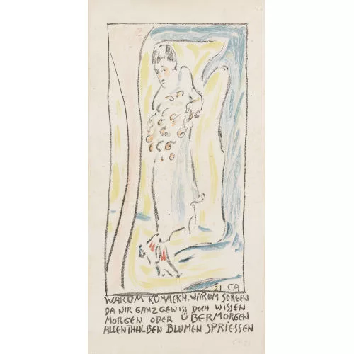 Cuno Amiet — Frau mit Blumen.