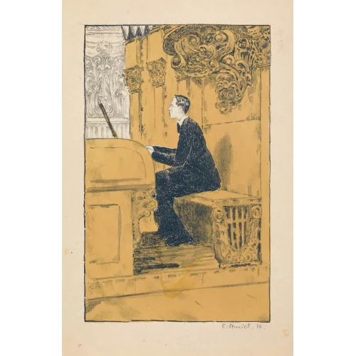 Cuno Amiet — Der Orgelspieler.