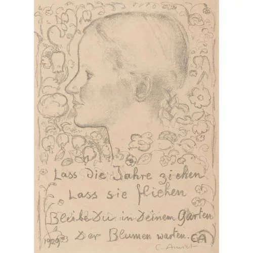 Cuno Amiet — "Mädchen im Profil".