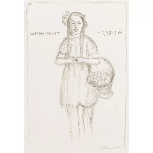 Cuno Amiet — "Mädchen mit Fruchtkorb".