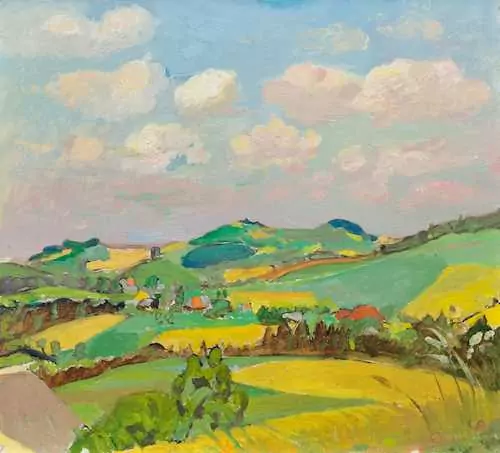 CUNO AMIET — Summer landscape 1935. — Koller Auktionen
