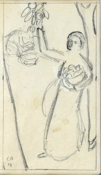 Cuno Amiet — Studie zu "Apfelernte", 1914