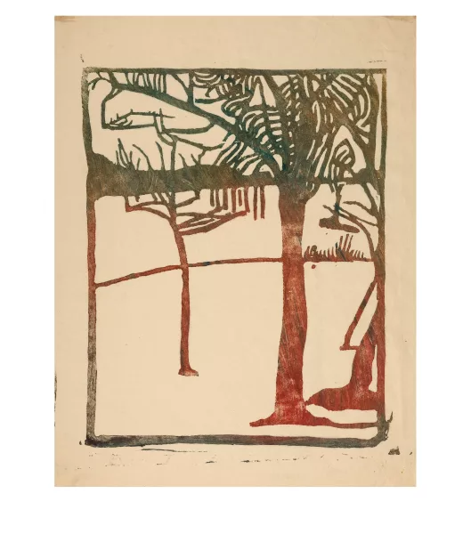 Cuno Amiet — Winterlandschaft mit Bäumen