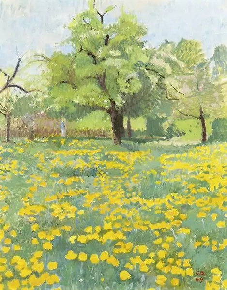 CUNO AMIET — Blumenwiese. 1949. — Koller Auktionen