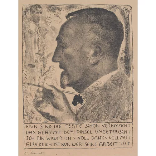 Cuno Amiet — Der Künstler malend.
