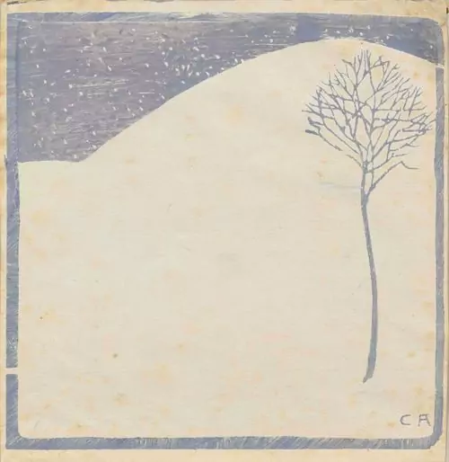 CUNO AMIET — Winterlandschaft mit Bäumchen. 1905. — Koller Auktionen