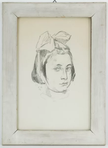 Cuno Amiet — Cuno Amiet (1868-1961), \\Portrait de fillette\\,