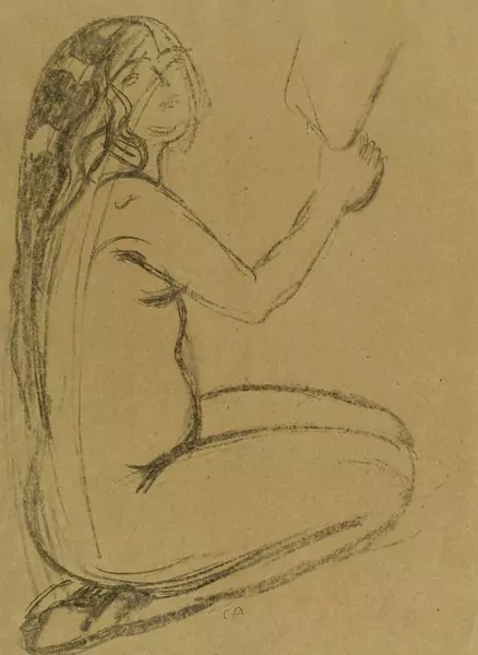 CUNO AMIET — Knieender Mädchenakt. Um 1930. — Koller Auktionen