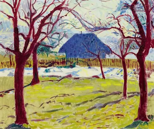 CUNO AMIET — Das blaue Haus. 1949. — Koller Auktionen