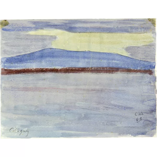 Cuno Amiet — Blick auf den Genfersee bei Céligny