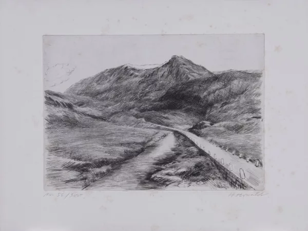 Cuno Amiet — 4 Blätter: Hinterstock-Schlucht; Handegg; Am Hinterstock; Strassenbild, aus "Schönheiten der Alpenstrassen, 2. Folge", 1927