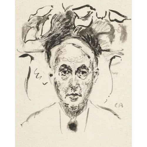 Cuno Amiet — Selbstporträt en face.