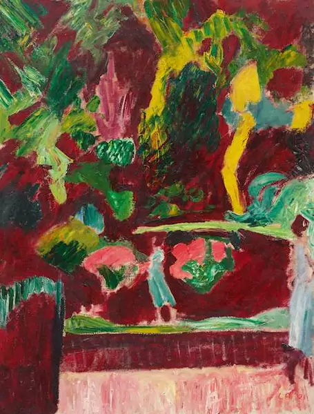 CUNO AMIET — Parklandschaft. 1921. (park landscape) — Koller Auktionen