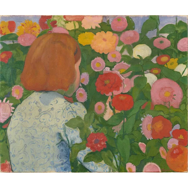 Cuno Amiet — Mädchen in Blumen