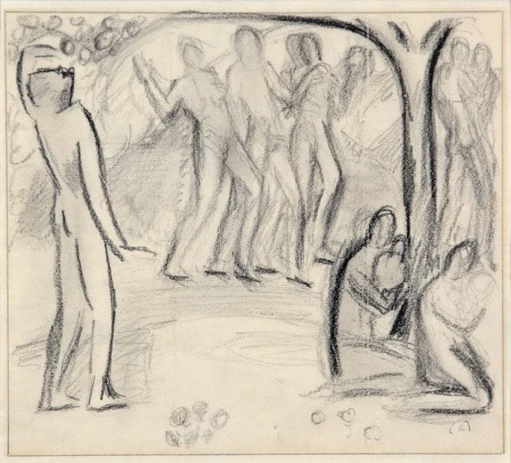 Cuno Amiet — Studie zum "Jungbrunnen", um 1916/1917