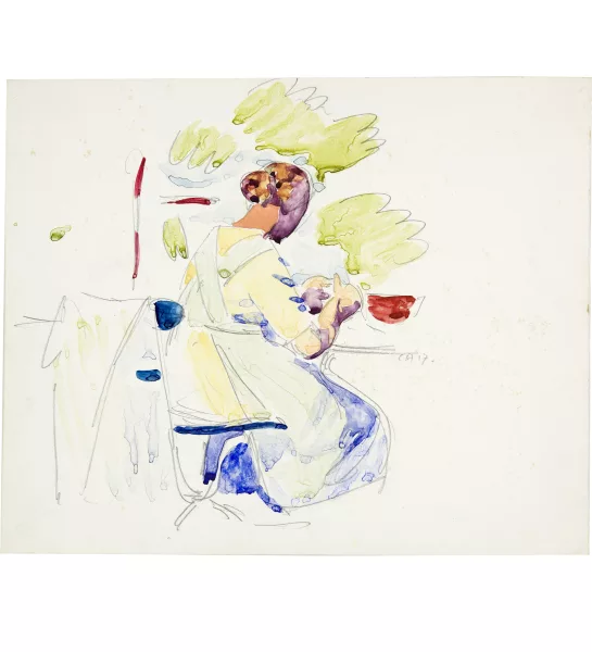 Cuno Amiet — Frau am Rüsten