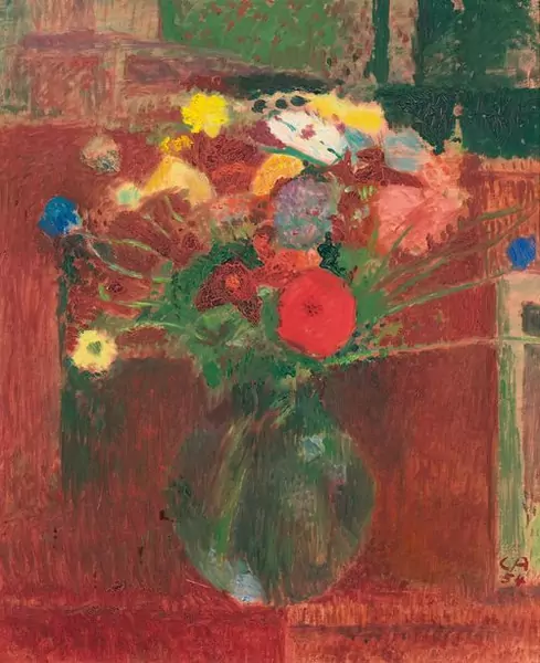 AMIET, CUNO — Still life of flowers. 1954. — Koller Auktionen