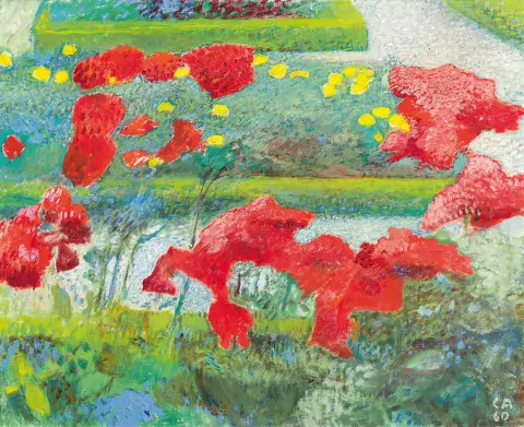Rosen im Garten der Oschwand, 1960