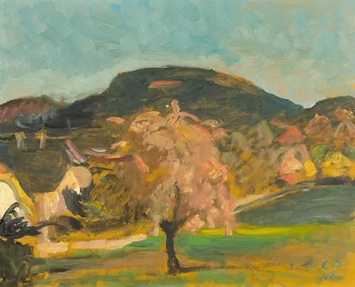 CUNO AMIET — Landschaft mit Baum. 1945. — Koller Auktionen