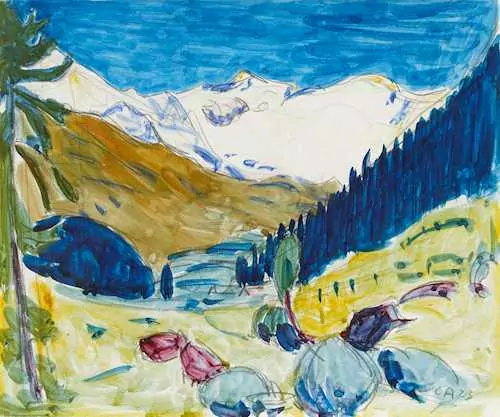 CUNO AMIET — Sertigtal bei Davos. 1923. — Koller Auktionen