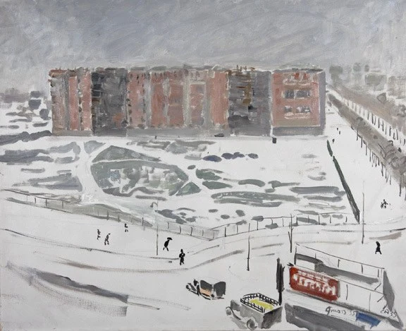 Cuno Amiet — Paysage d'hiver (Porte de Chatillon), 1935