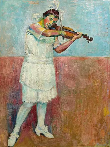 CUNO AMIET — Violin player. 1926. — Koller Auktionen