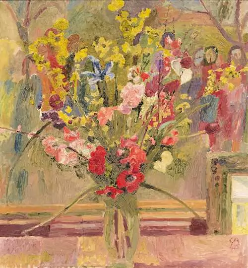 CUNO AMIET — Still life of flowers. 1945. — Koller Auktionen